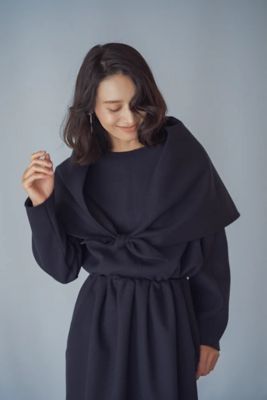 Melton Triangle Scarf | IVY I′M NAVY/アイビー